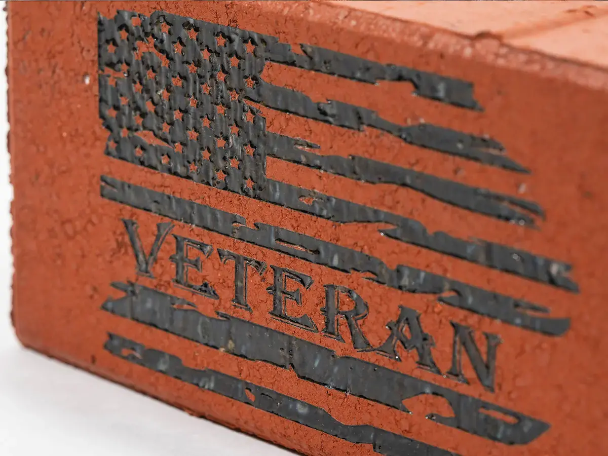 Veteran Laser Engraved Brick