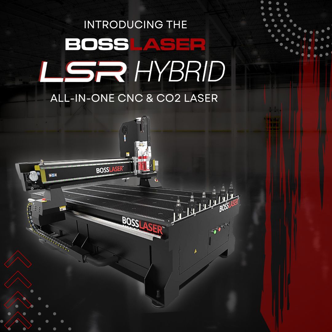 Boss LSR - CNC and CO2 Laser Combo